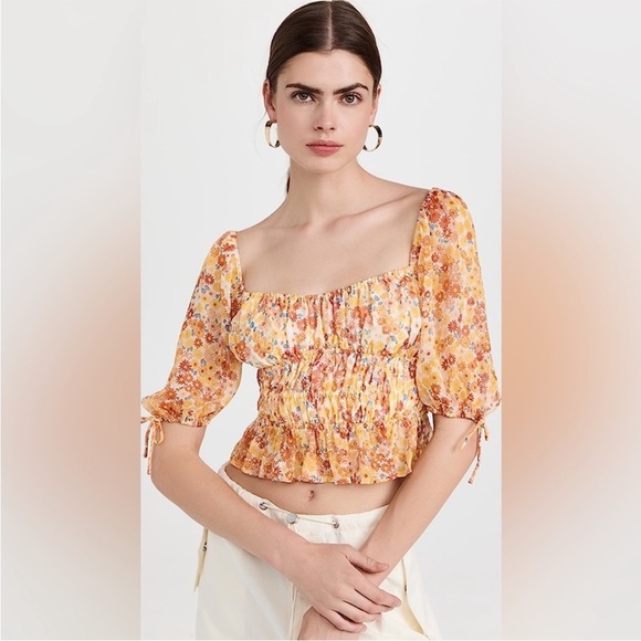 STAUD The Faye Top in Soleil Flower Market, size XS - Picture 5 of 10